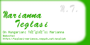 marianna teglasi business card